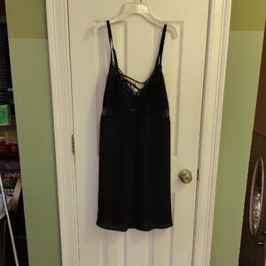 INC International Concepts Black Lace Chemise
